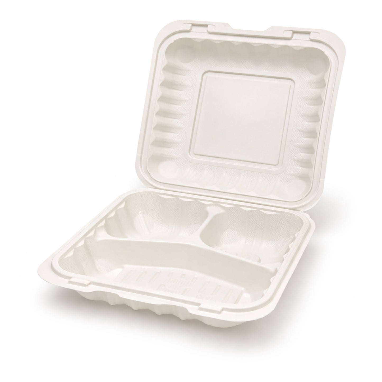 8×8 Inch 3-Compartment PP Hinged box product image
