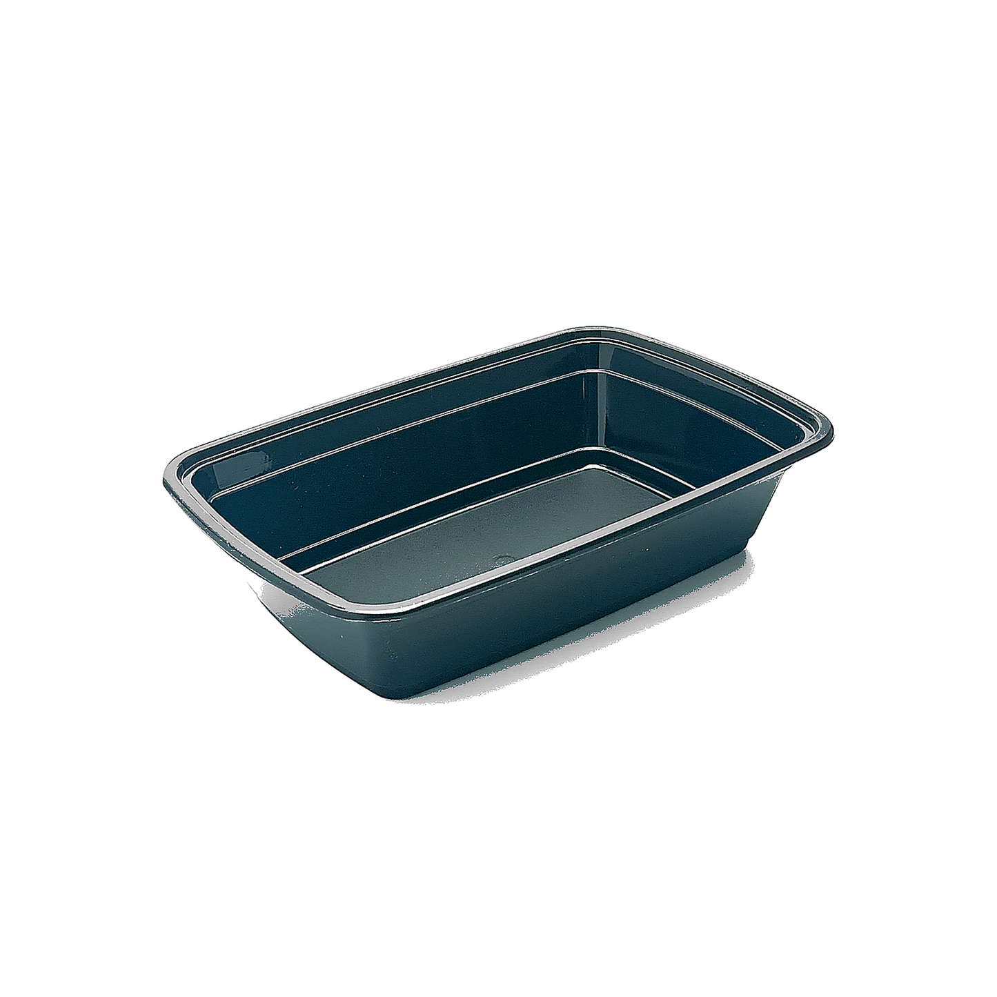 JN88 rectangular PP food container base without lid on white background