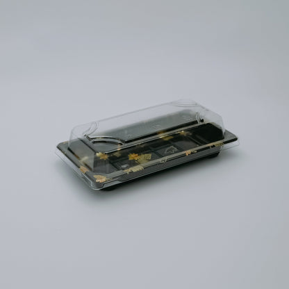 06 6.3×3.5 Inch Disposable PET Sushi Tray with Lid