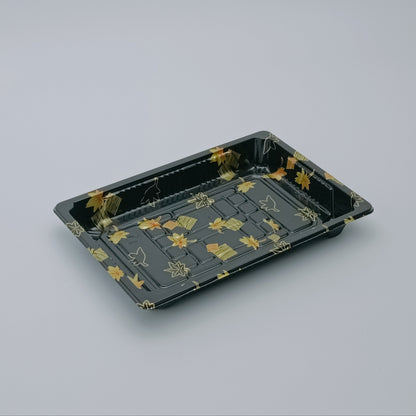 10 7.3×5.1 Inch Disposable PET Sushi Tray with Lid