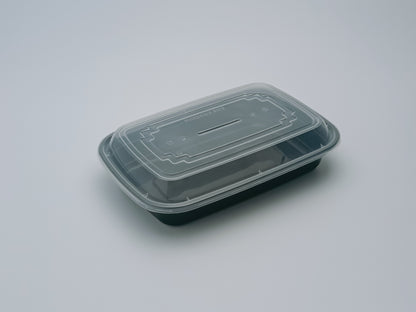 JN128 – 28oz Square PP Meal Prep Container with Lid