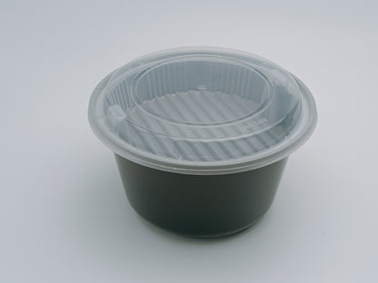 JN1450 Ramen Bowl – 1450ml Deep PP Bowl with Optional Separator Tray & Lid