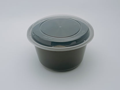 JN1450 Ramen Bowl – 1450ml Deep PP Bowl with Optional Separator Tray & Lid