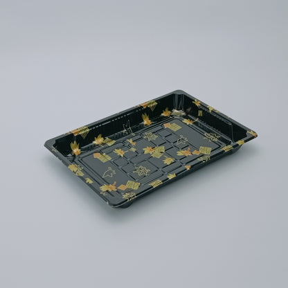 15 8.6×5.4 Inch Disposable PET Sushi Tray with Lid