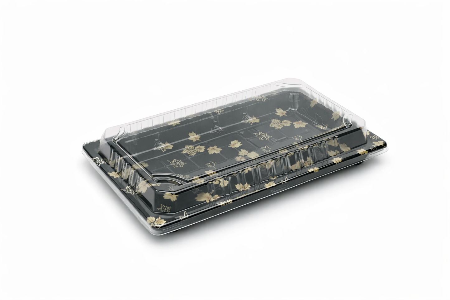 20个9.3×5.7英寸一次性PET寿司托盘（带盖）