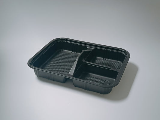 JN304 3-Compartment PP Food Container with Clear Lid