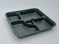 JN307 – 5-Compartment 27cm Food Tray with Separate Transparent Lid – Disposable Meal Container