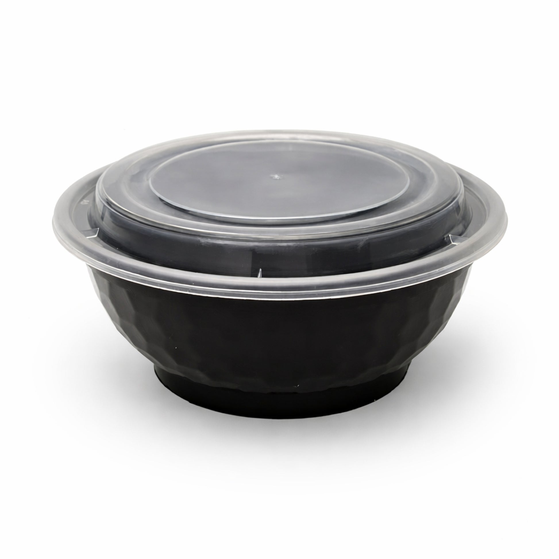 36oz Diamond-Cut Noodle Bowl with Lid (PP) product image