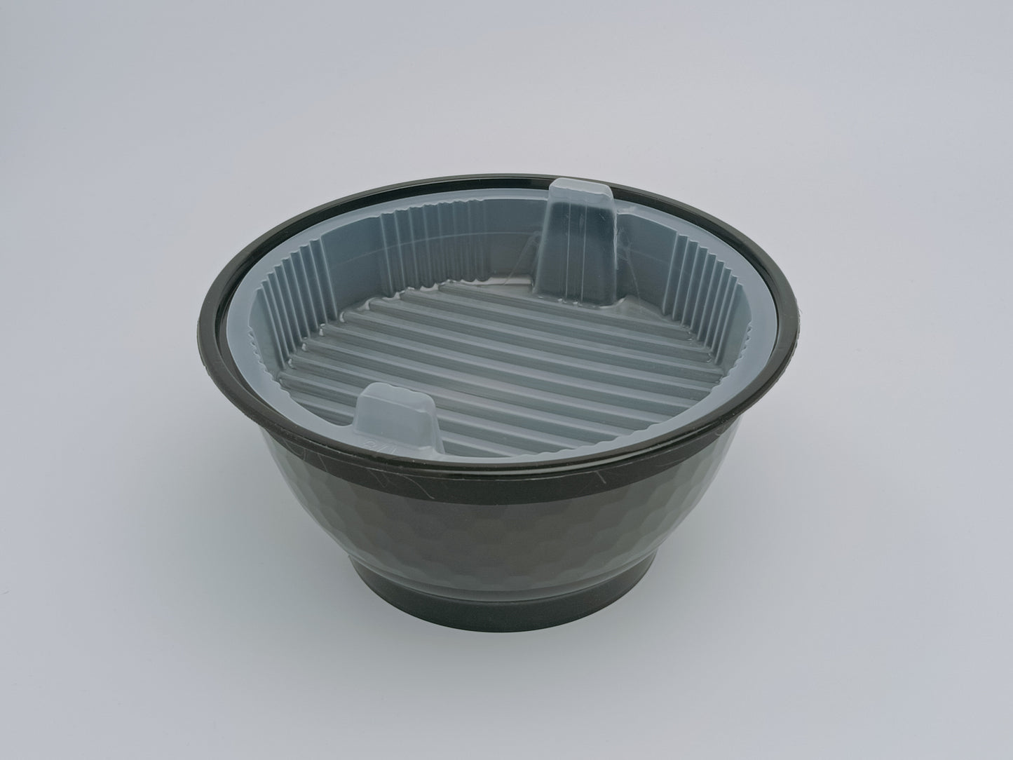 42oz Diamond-Cut Noodle Bowl with Lid & Optional Separation Tray