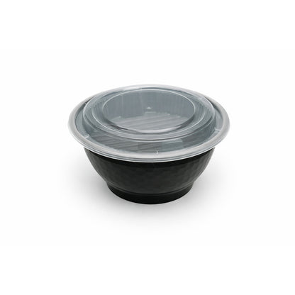 42oz Diamond-Cut Noodle Bowl with Lid & Optional Separation Tray product image