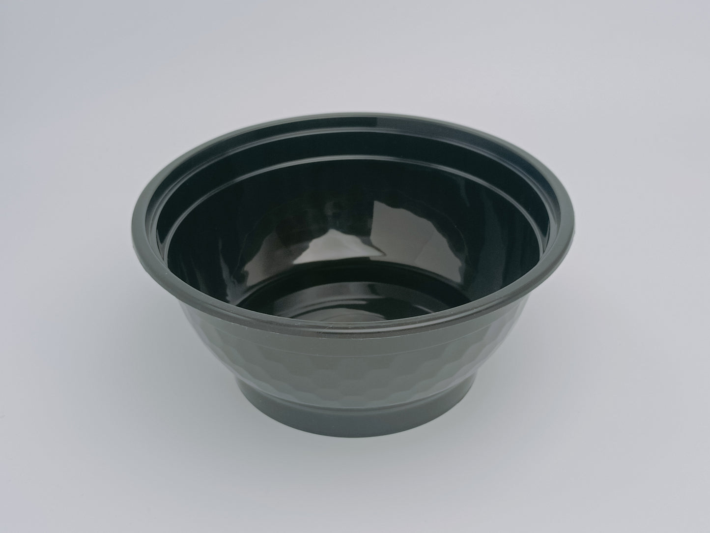 48oz Diamond-Cut PP Noodle Bowl with Lid & Optional Tray
