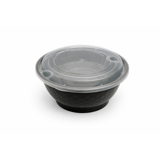 48oz Diamond-Cut PP Noodle Bowl with Lid & Optional Tray product image