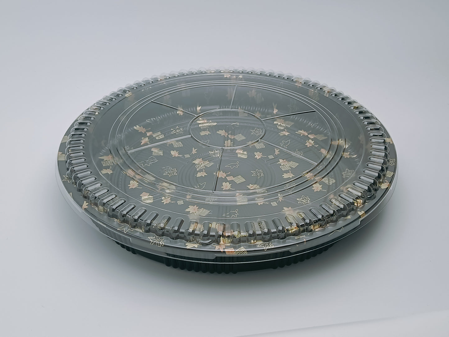 JN64 – 35cm Round Sushi Party Tray with Lid