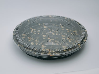 JN64 – 35cm Round Sushi Party Tray with Lid