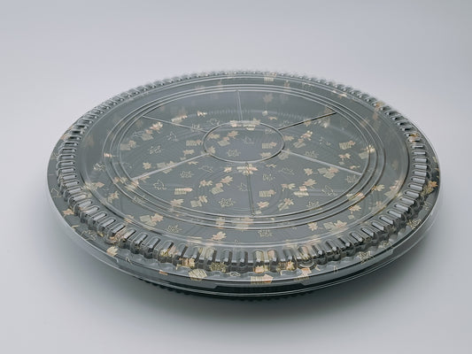 JN65 – 38cm Round Sushi Party Tray with Lid