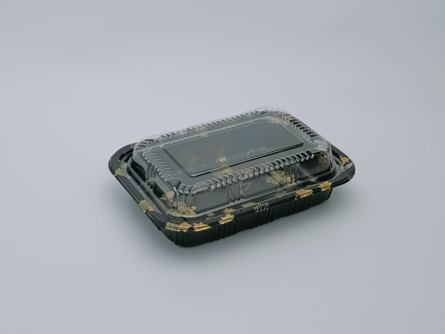 JN810 SushiTray – Inner Lock, 7.2×5.2" Square PET Tray with Lid
