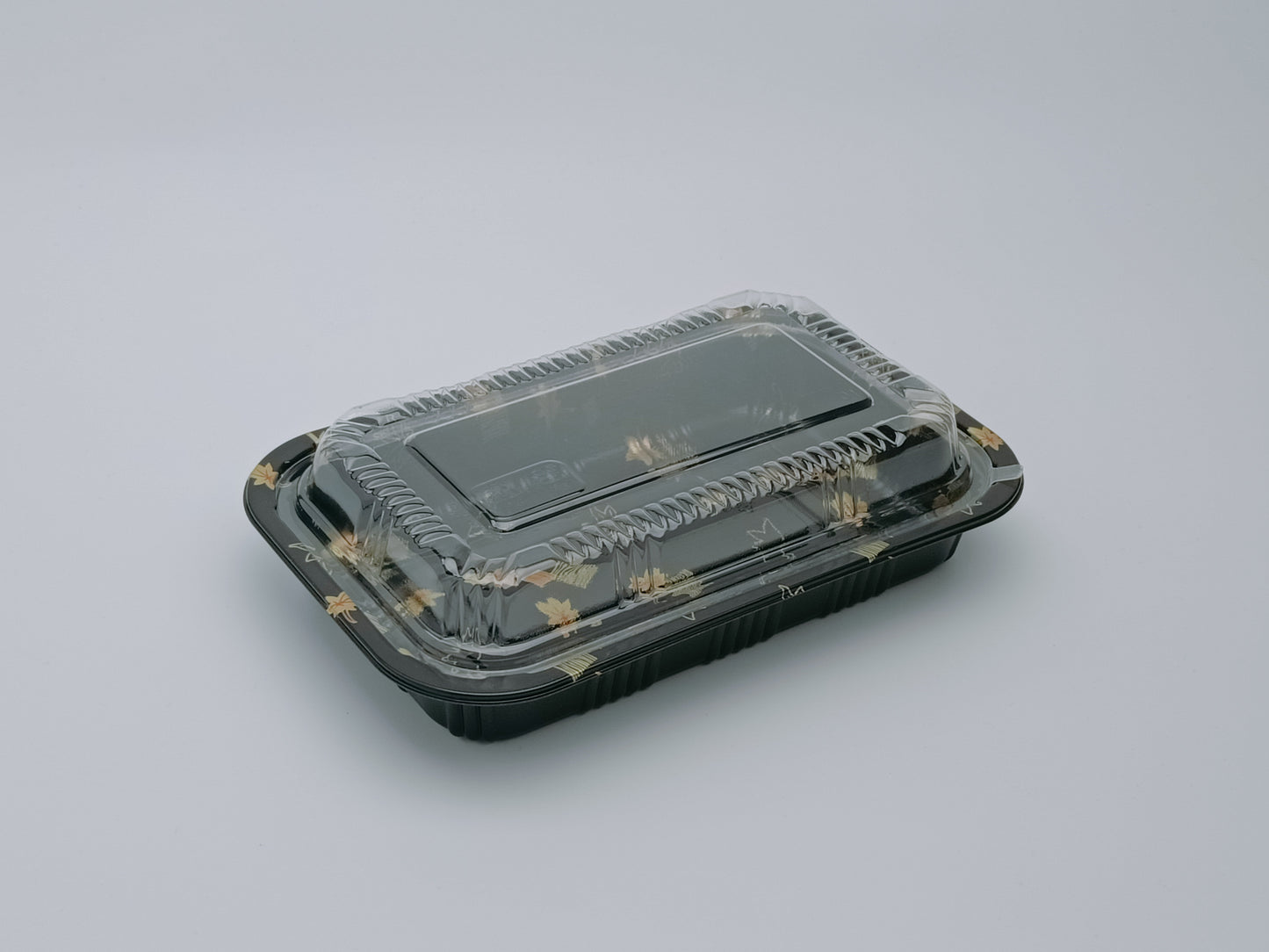 JN815 SushiTray – Inner Lock, 8.1×5.2" Rectangular PET Tray with Lid