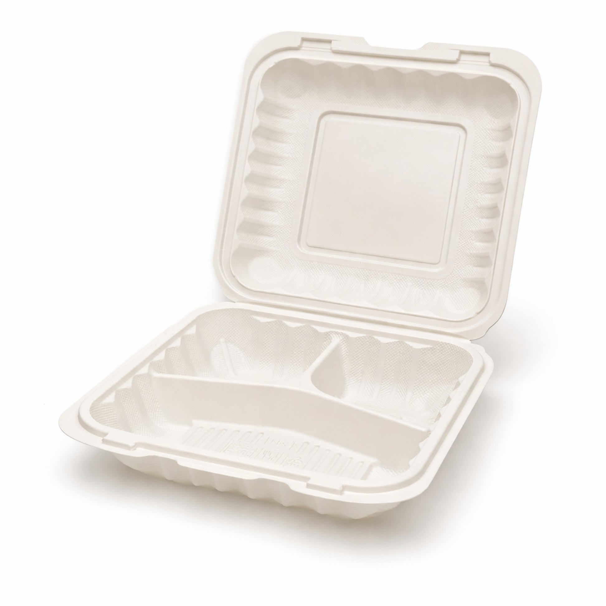 8×8 Inch 3-Compartment PP Hinged box product image