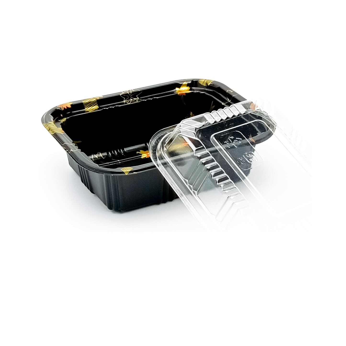 JN805 Inner Lock PET sushi tray alternate product view on white background