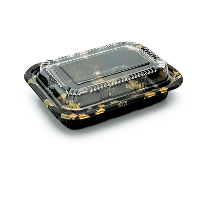 JN810 Inner Lock PET sushi tray alternate product view on white background