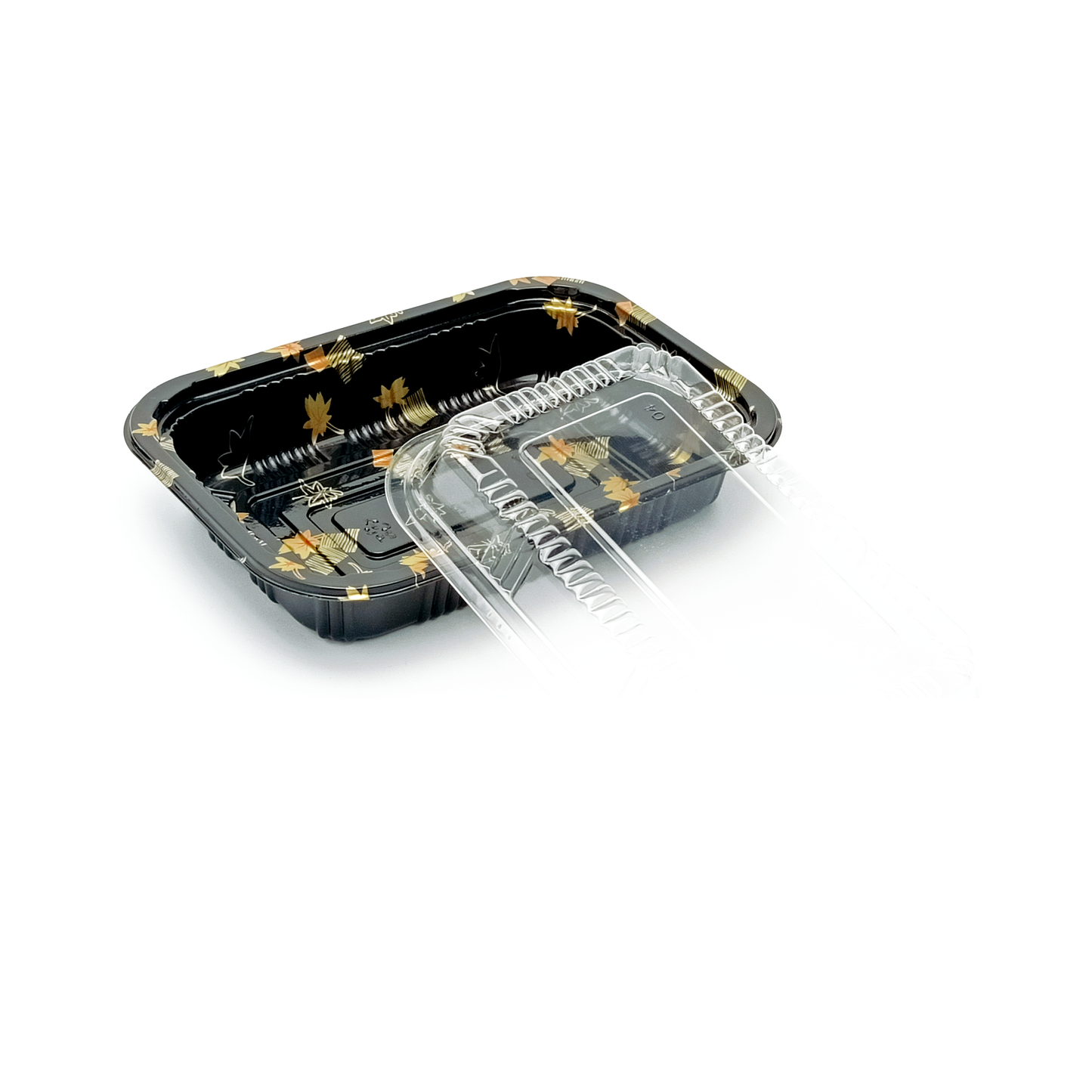 JN810 Inner Lock PET sushi tray alternate product view on white background