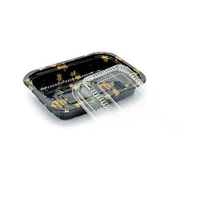 JN810 Inner Lock PET sushi tray alternate product view on white background