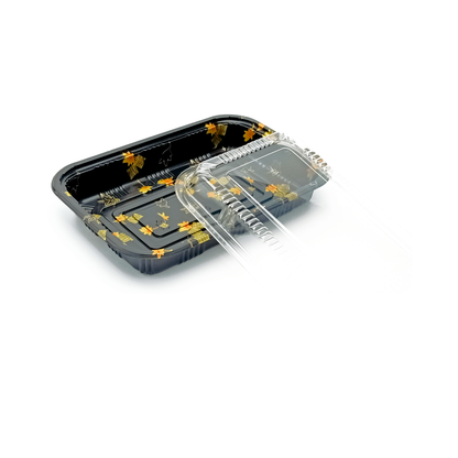 JN820 Inner Lock PET sushi tray alternate product view on white background