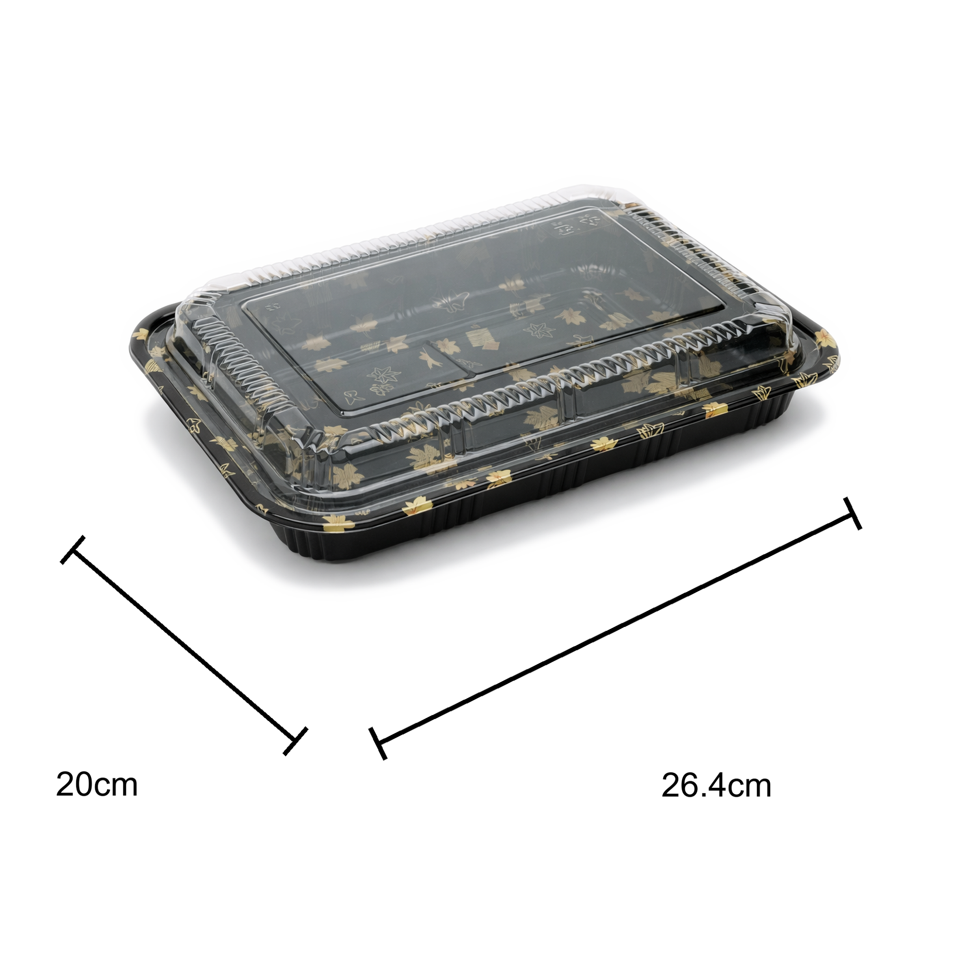 JN830 Inner Lock PET sushi tray size dimensions inner-lock-830-dimension.png