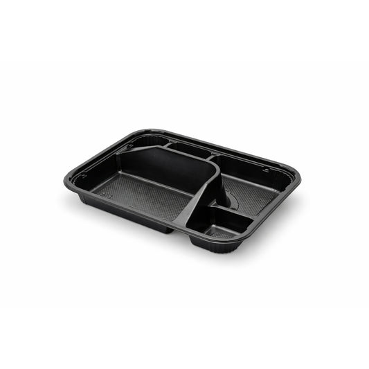 JN305 5-Compartment PP Food Container with Clear Lid product image