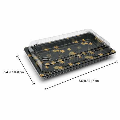 Outer Lock 15 sushi container dimension image 8.6 x 5.4 inches