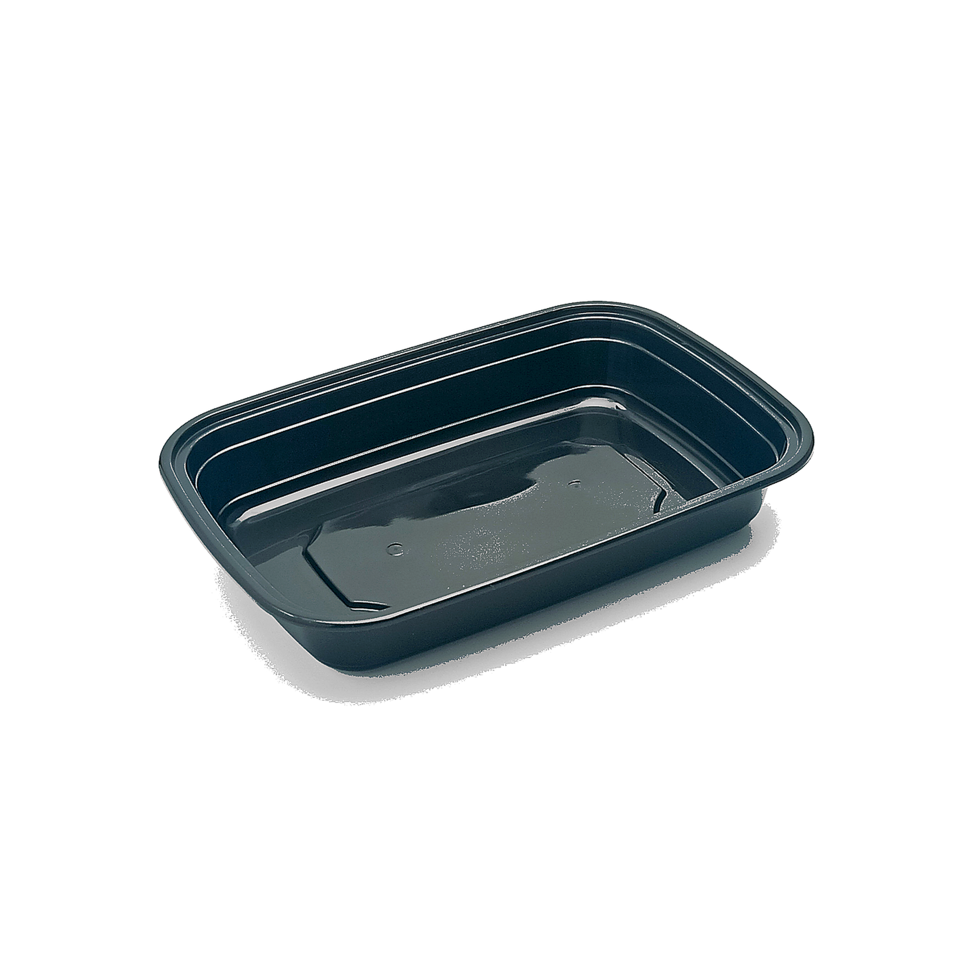 JN128 square PP meal prep container base without lid on white background