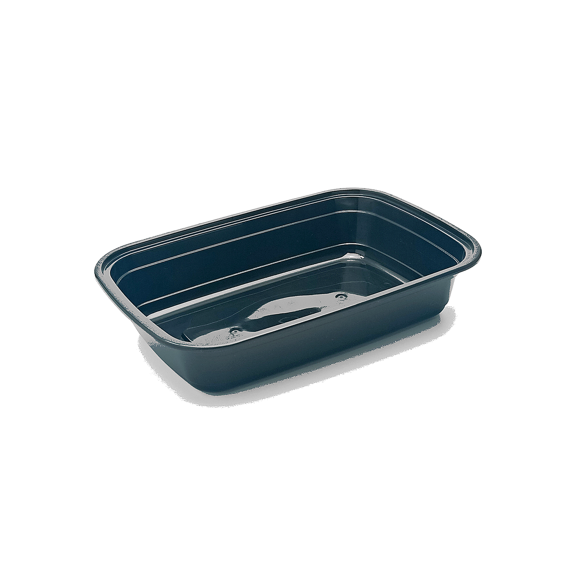 JN132 square PP meal prep container base without lid on white background
