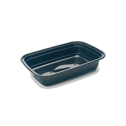 JN132 square PP meal prep container base without lid on white background