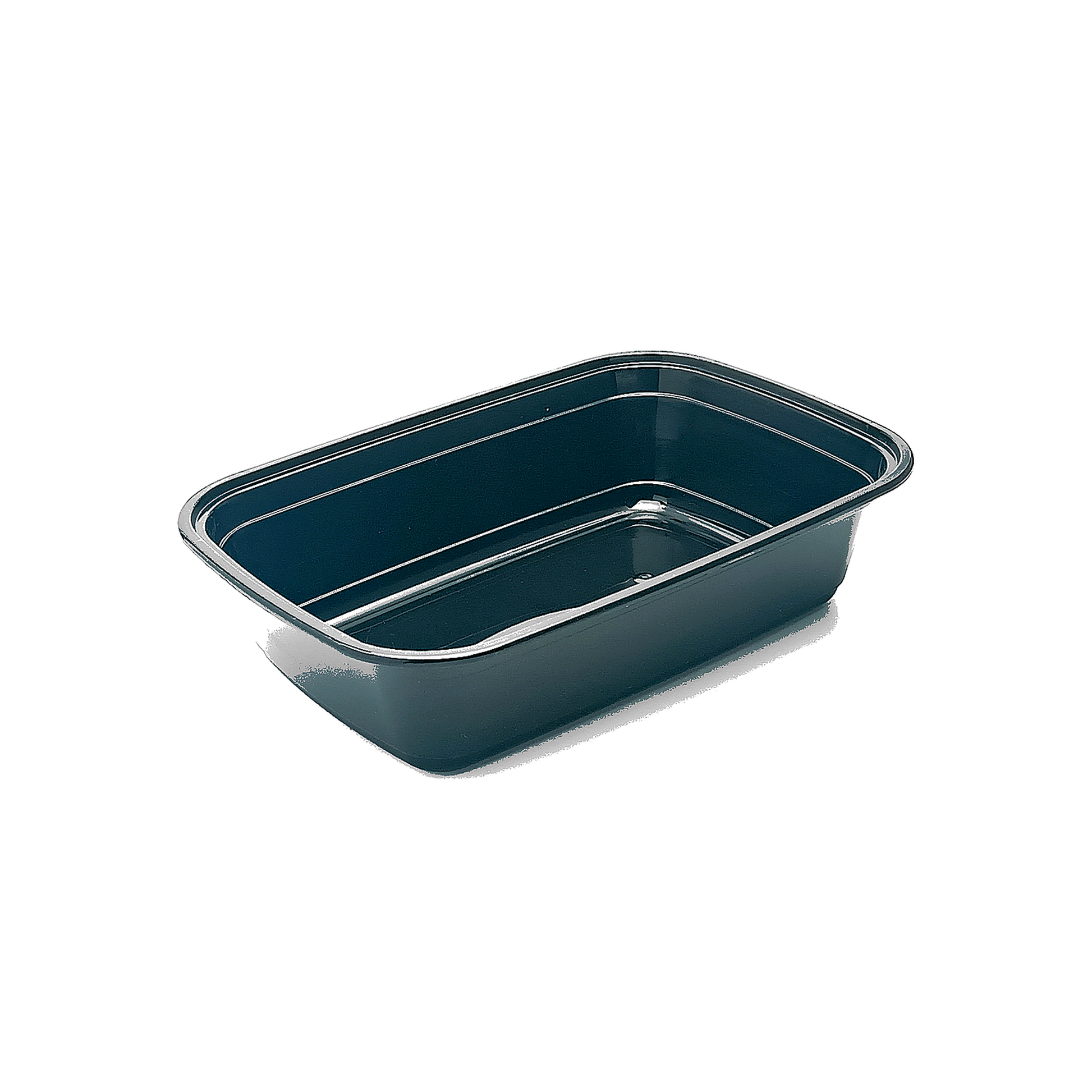 JN138 square PP meal prep container base without lid on white background
