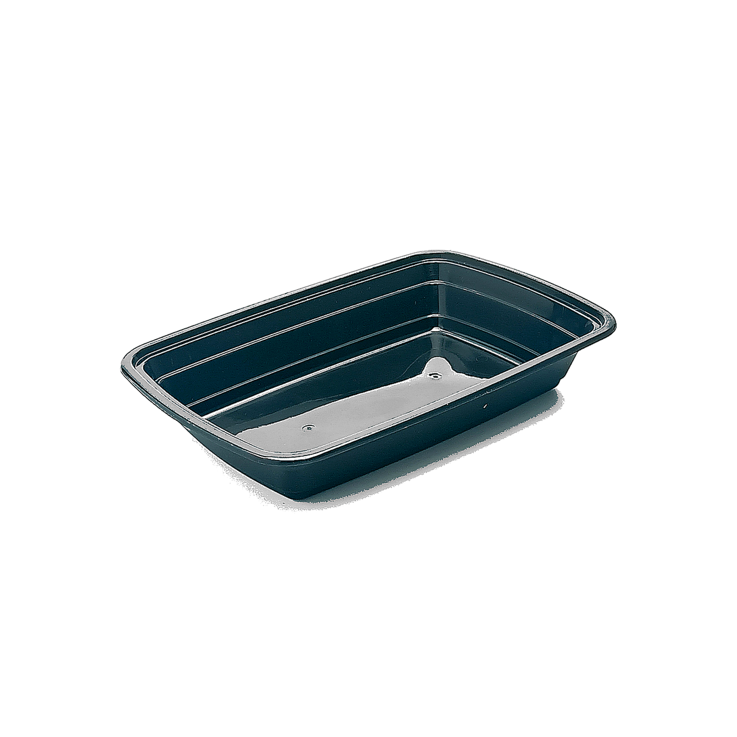 JN68 rectangular PP food container base without lid on white background