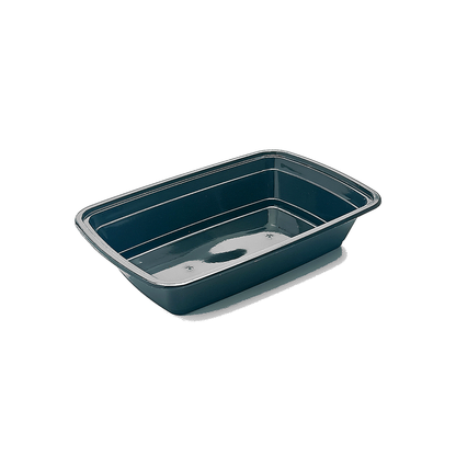 JN78 rectangular PP food container base without lid on white background