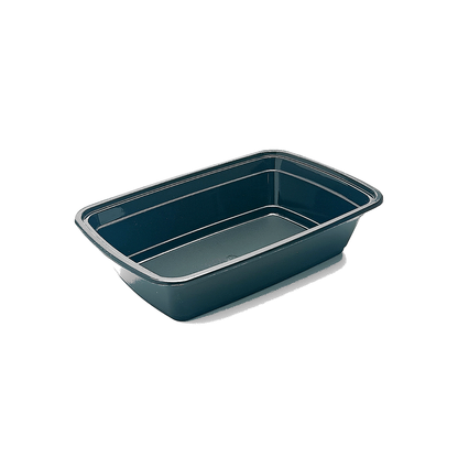 JN88 rectangular PP food container base without lid on white background